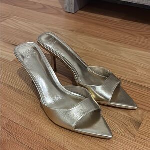 Elegant Gold Women's Heels